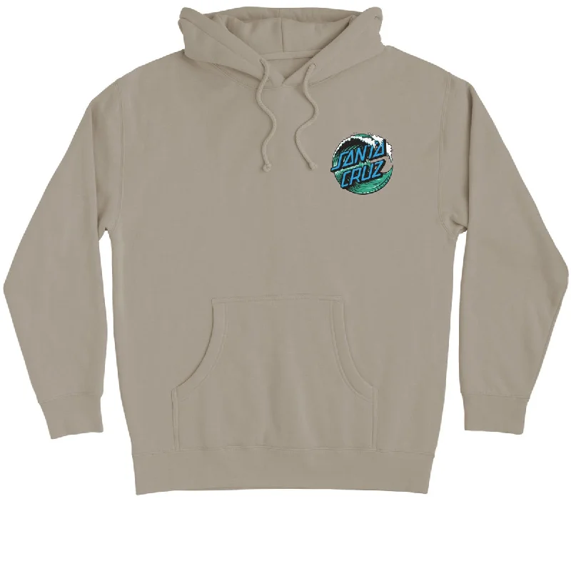 Santa Cruz Wave Dot Hoodie - Cement