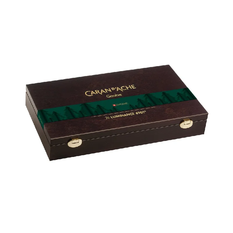 Handicraft supplies for making personalized jewelry boxes​ Caran'd ache Luminance Colour Pencil-Wooden Box Set Of 76