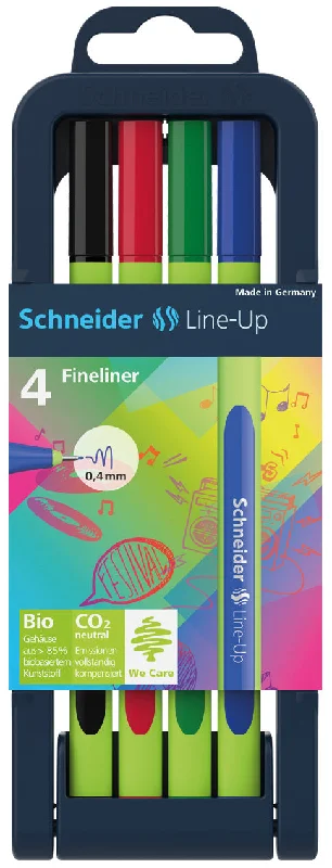 Painting and handicraft supplies for summer camps​ Schneider Lineup 0.4mm Fineliners Set of 4