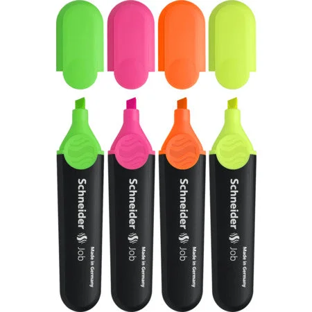 Painting and handicraft supplies for sports - themed projects​ Schneider Job Highlighters Wallet Of 4