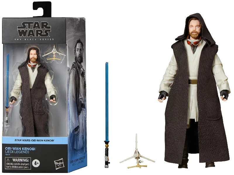 Harry Potter Wizarding World Action Figures​ Star Wars The Black Series Obi-Wan Kenobi (Jedi Legend) 6" Inch Action Figure - Hasbro
