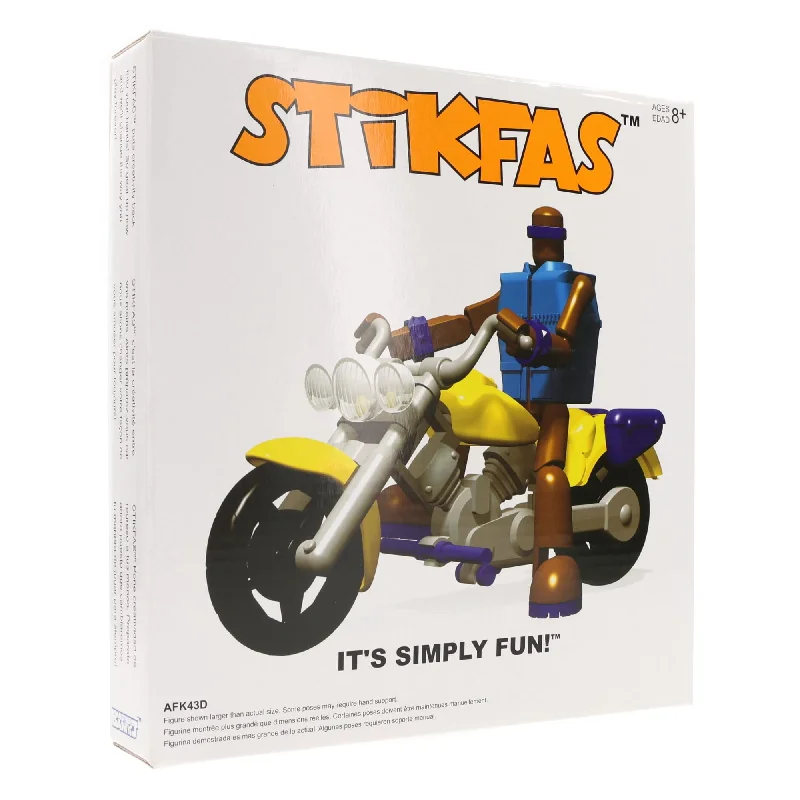 Blue's Clues Steve and Blue Action Figures Stikfas 3 Inch Action Figure Kit - Alpha Male w/ Motorcycle Blue's Clues Steve and Blue Action Figures Stikfas 3 Inch Action Figure Kit - Alpha Male w/ Motorcycle