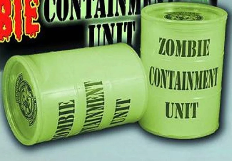 Inside Out Emotion Action Figures​ Zombie Mini Figure in Glow Slime and Goo Drum