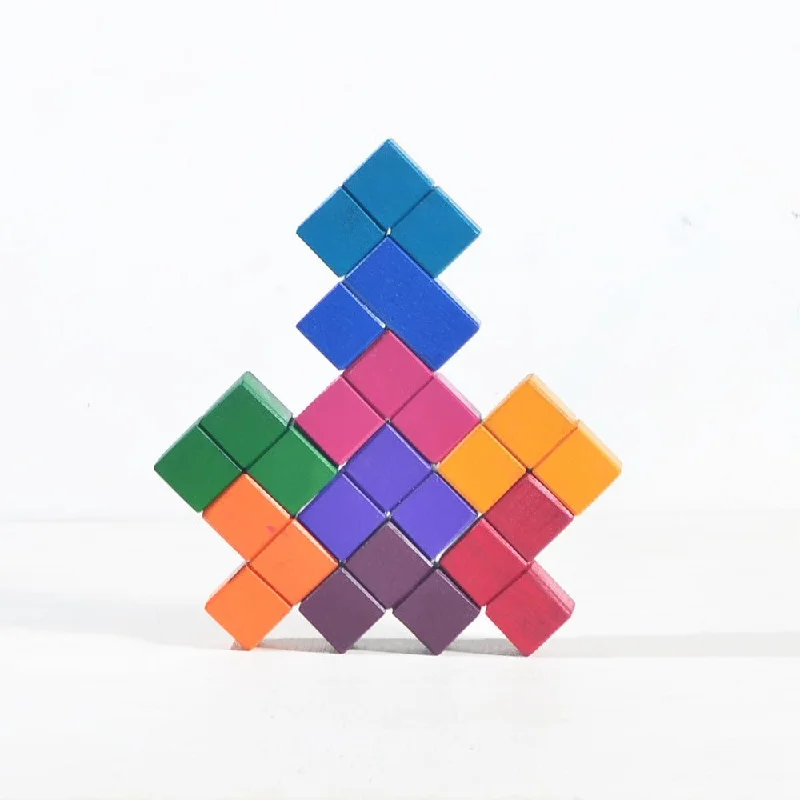 Wooden learning towers for safe exploration​ 3D Cube Puzzle