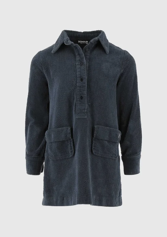 Vintage car model toys for classic - car collectors​ Navy Corduroy shirt dress