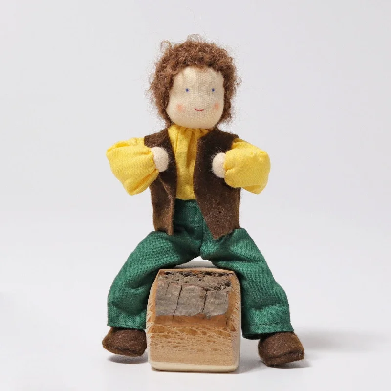 Wooden number toys for math concepts​ Grimm's Doll Mr Alder