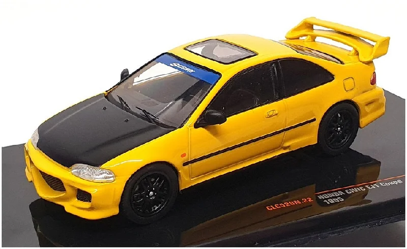 Tour buses for group travel and sightseeing​ Ixo 1/43 Scale CLC528N.22 - 1995 Honda Civic EJ1 Coupe - Yellow/Black