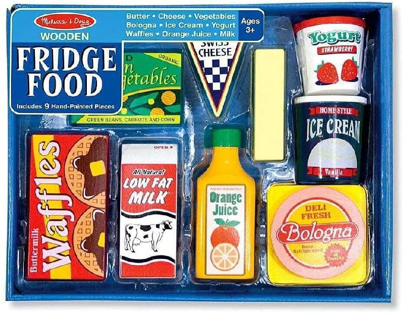 Wooden telescopes for stargazing play​ Melissa & Doug 14076 Wooden Fridge Food