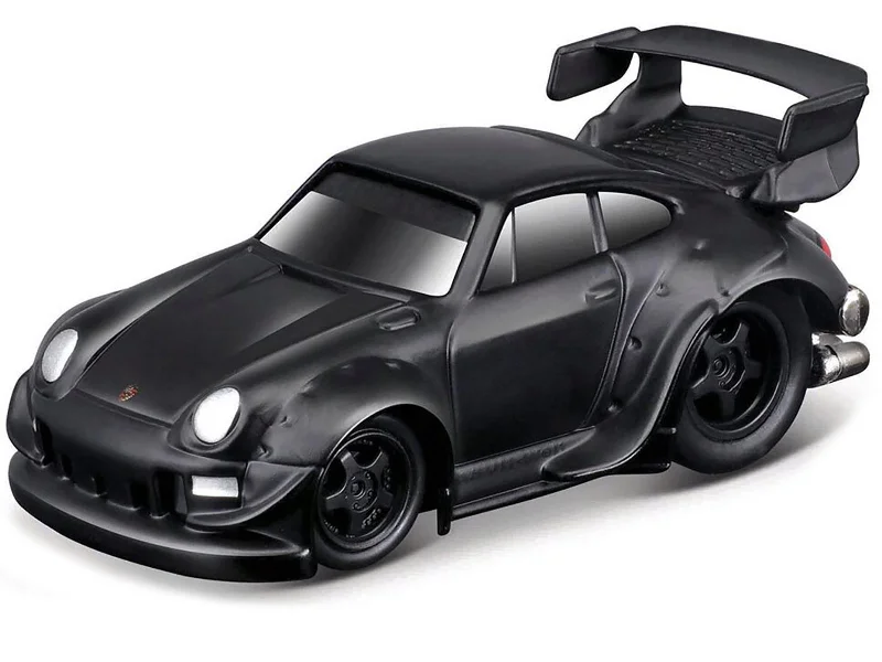 Bank model toys for financial - education play​ RWB 993 911 Matt Black 1/64 Diecast Model Car by Muscle Machines