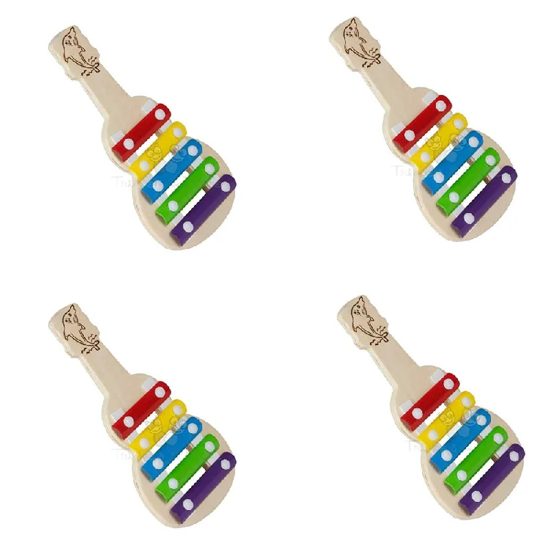 Wooden play police stations for law - enforcement play Xylophone Wooden Guitar (Pack of 4) For Children Wooden play police stations for law - enforcement play Xylophone Wooden Guitar (Pack of 4) For Children