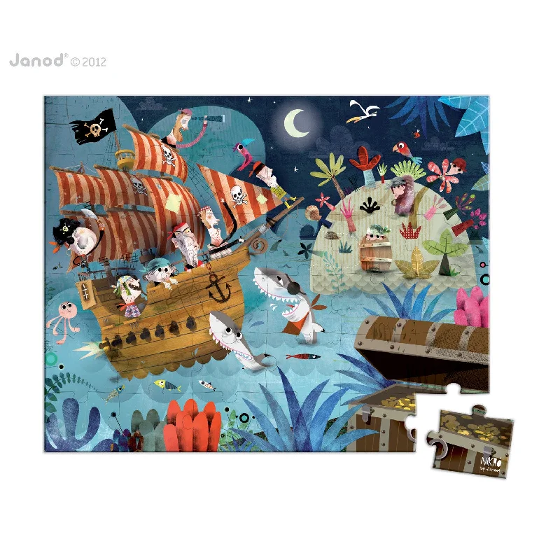 Puzzle - themed sculptures for art galleries​ Janod Hat Boxed Treasure Hunt Puzzle