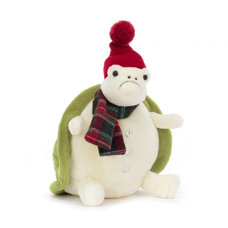 Plush toys for tea lovers with teapot or teacup designs​ Snowman Timmy Turtle