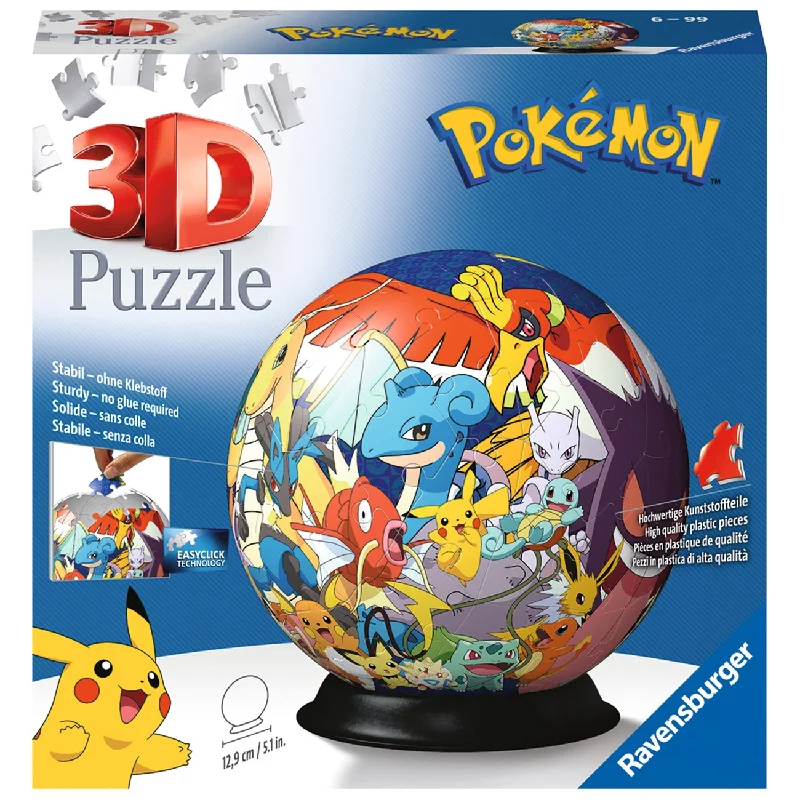 Puzzle decor for home interior accents​ Ravensburger Pokémon 3D Ball 72p
