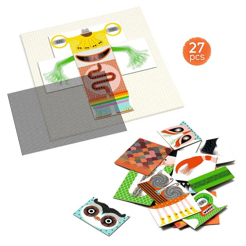 Puzzle - based wedding invitations with hidden messages​ Rigolo Monster Kinoptik Construction Set